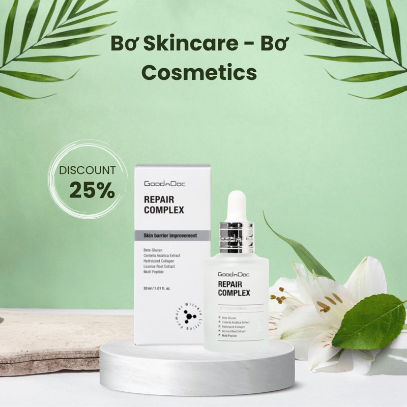 Serum phục hồi da đỉnh cao GoodnDoc Repair Complex (30ml)