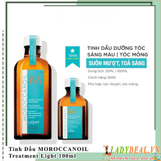 Tinh Dầu Dưỡng Tóc Moroccanoil Treatment Light - Dành Cho Tóc Mỏng/ Mảnh/ Tóc Tẩy
