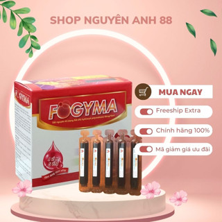 Sắt nước Fogyma bổ máu hộp lớn 8 vỉ 5 ống và 4 vỉ 5 ống bổ sung sắt dạng nước