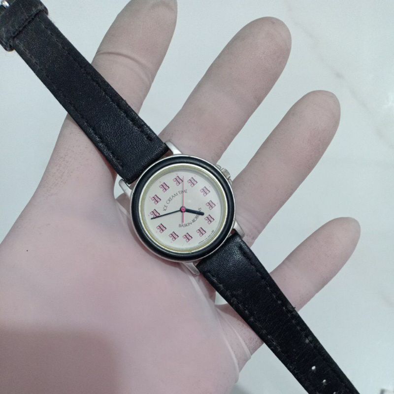 đồng hồ nam nữ si nhật hiệu ICE CREAM TIME dây da phù hợp nam tay nhỏ với nữ tay to