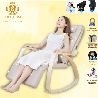 Ghế poang đệm dài gác chân đa năng gấp gọn siêu chịu lực
