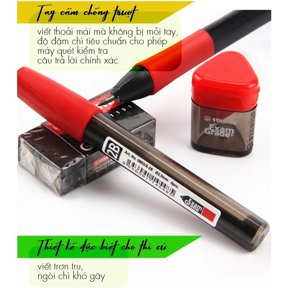 Bút chì bấm STABILO Exam Grade 9883 2.0mm THEARTSHOP