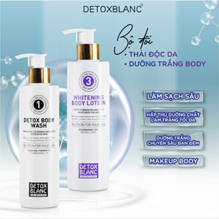 Sữa tắm thải độc than hoạt tính detoxblanc giúp trắng da, thải độc detox body