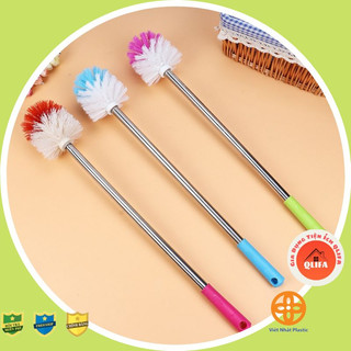 Chổi cọ tròn inox nhà vệ sinh,cọ bồn cầu toilet Việt Nhật - Cọ toilet cây cọ bồn cầu chà nhà tắm tiện dụng