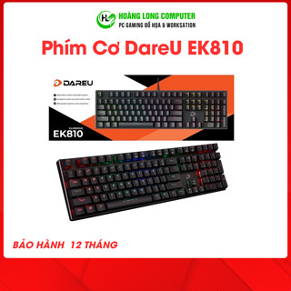 Bàn phím cơ Có Dây DareU EK810 Blue/Red/Brown switch Siêu Mượt- Hoàng Long Computer