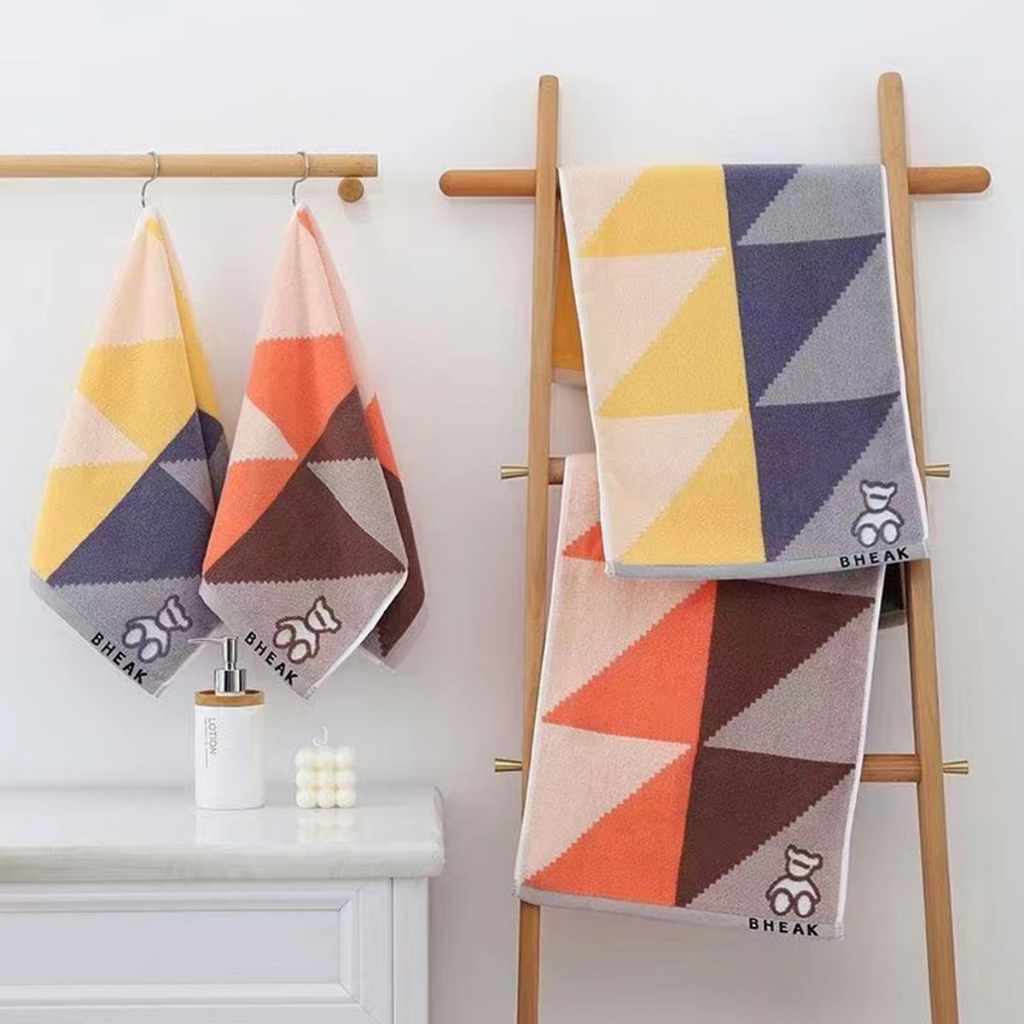 Khăn Mặt Dày Siêu Thấm Chất Liệu 100% Cotton Cao Cấp Mềm Mại Thoải Mái 35cmx75cm