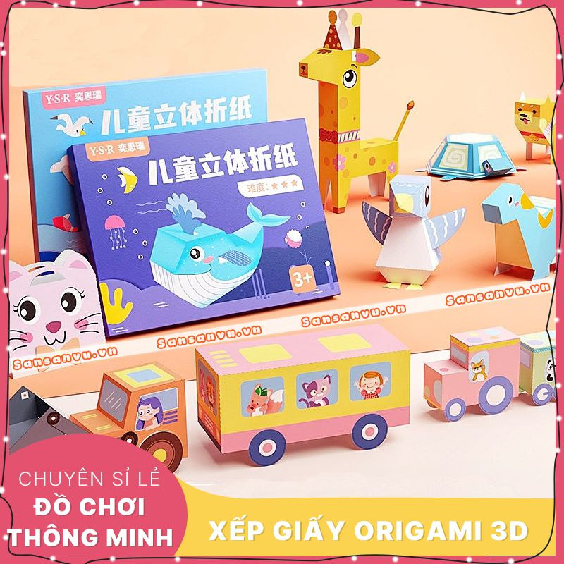 Đồ chơi gấp giấy 3D - Xếp giấy nghệ thuật Origami 3D cho bé vui chơi và