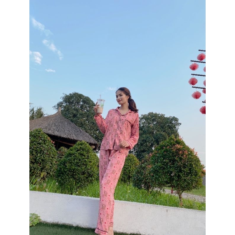 Pizama dài tay hot trend