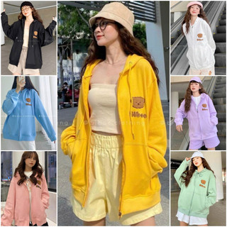 Áo hoodie - áo khoác nỉ ngoại thêu nổi biboo