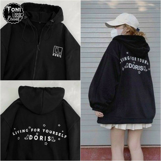 Áo Hoodie Nỉ Ngoại DORIS - Áo Khoác Nỉ nam nữ Unisex (HD520 - Ảnh Thật)