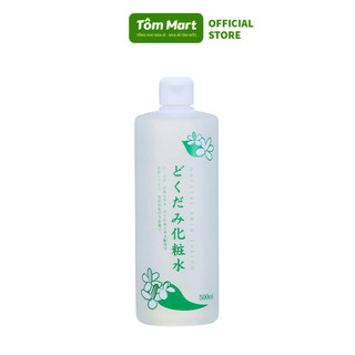 Nước hoa hồng diếp cá Nhật Bản TÔM MART sạch bã nhờn, giúp da mềm mịn, cân bằng - chai 500ml