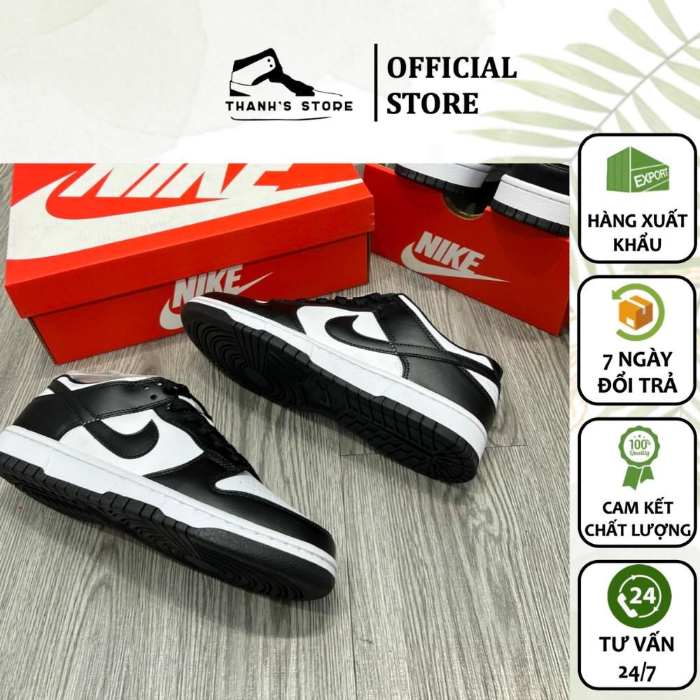 Giày thể thao nam nữ trắng đen giày DUNK LOW PANDA _ hàng xuất khẩu thời trang chính hãng - NDLPW