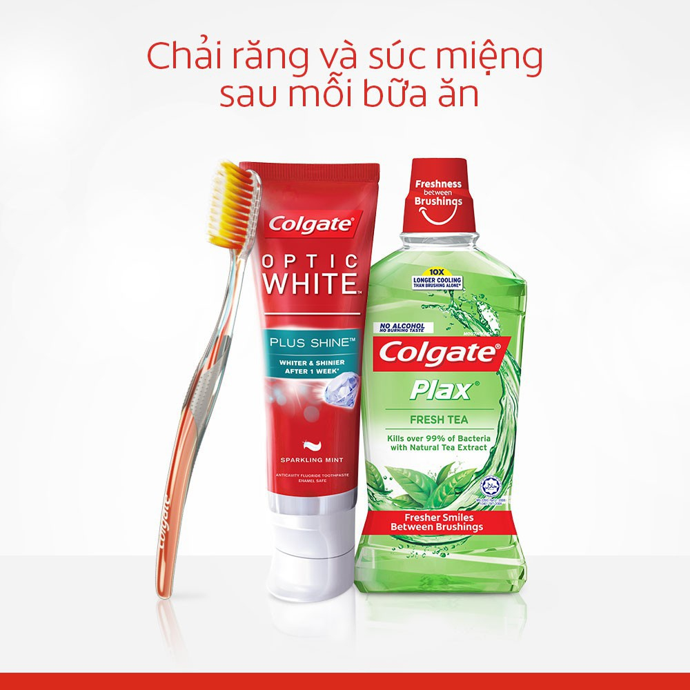 [HB gift] Bộ 2 kem đánh răng Colgate làm trắng & sáng răng Optic White 46g | BigBuy360 - bigbuy360.vn