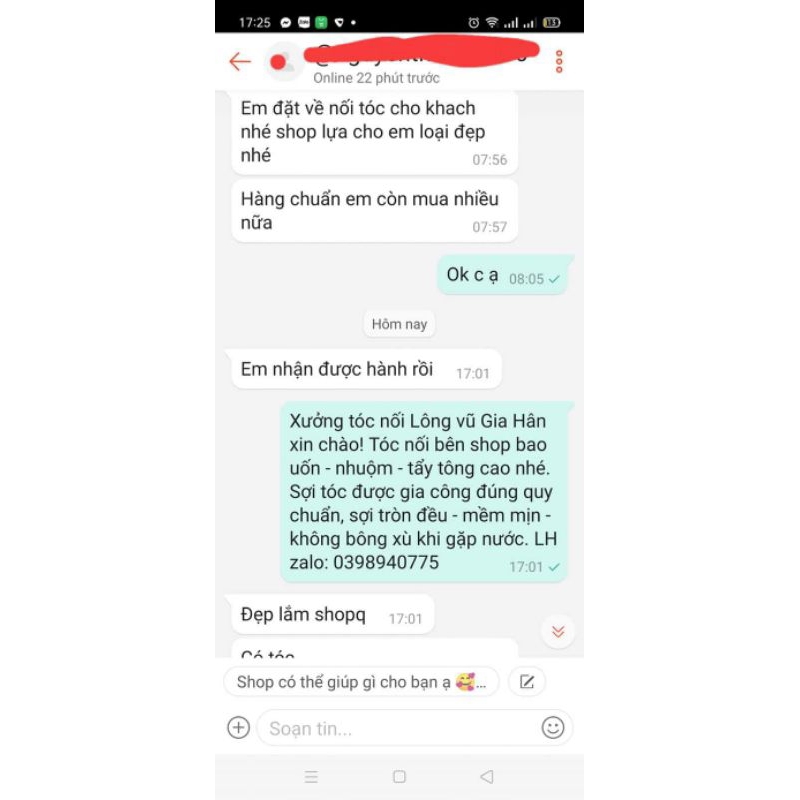 Tóc nối lông vũ 35cm hàng đẹp