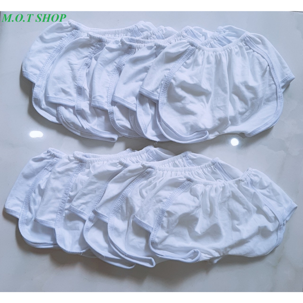 Sét  10 quần đùi bí trắng phù hợp cho bé trai và bé gái 4-15kg