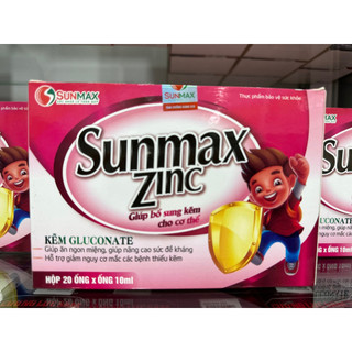 Siro bổ sung kẽm Sunmax Zinc hộp 20 ống x 10ml