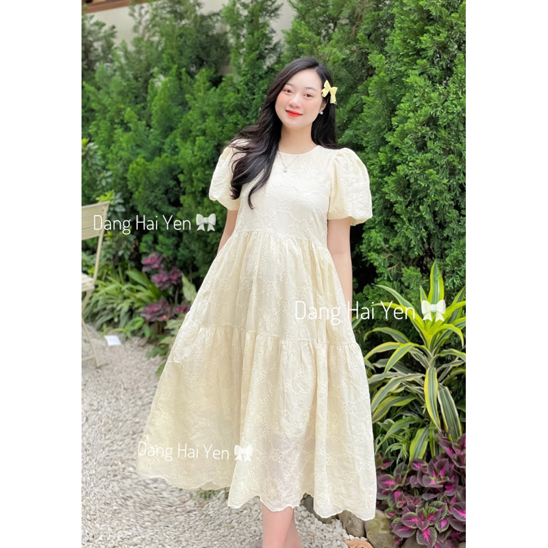 Váy Peony Babydoll Trắng Ren Hoa Tiểu Thư ( hoa mới ) | BigBuy360 - bigbuy360.vn