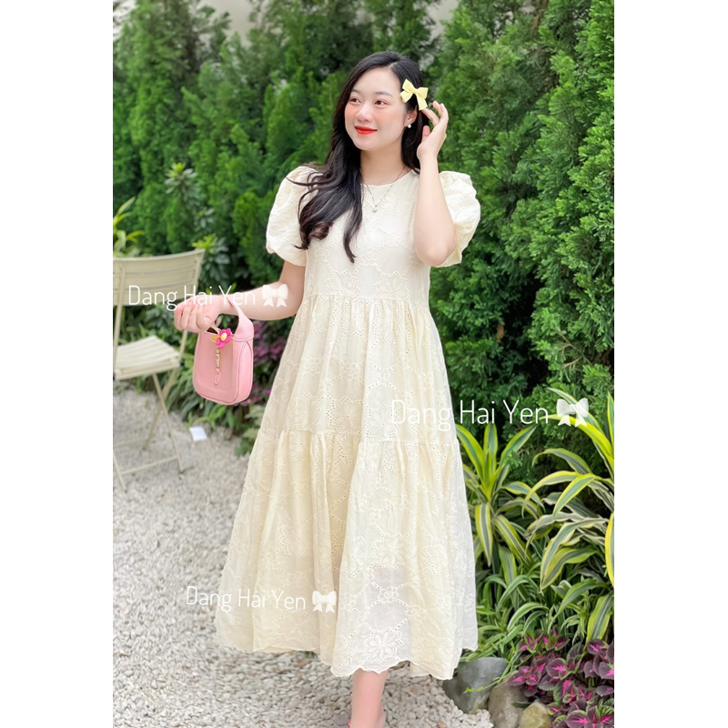 Váy Peony Babydoll Trắng Ren Hoa Tiểu Thư ( hoa mới ) | BigBuy360 - bigbuy360.vn