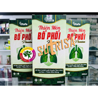 Siro ho thiên môn bổ phổi premium chiết xuất xuyên tâm liên, lá thường xuân, thiên môn, mạch môn. ch.280ml