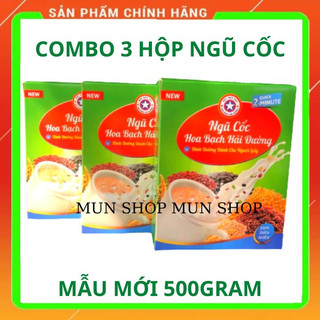 Combo 3 hộp bột ngũ cốc tăng cân hoa bạch hải đường - ăn ngon - tăng cân - đẹp da