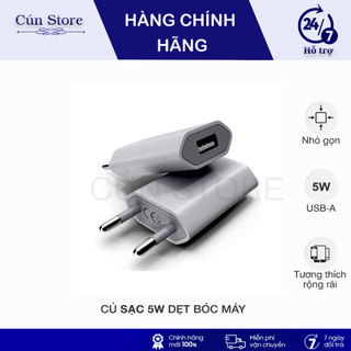 Củ sạc 5W dẹt zin bóc máy cho Xs/Max chính hãng | Bảo hành 12 tháng