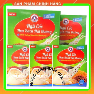 Combo 5 Hộp Ngũ Cốc Tăng Cân Hoa Bạch Hải Đường 500gram