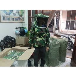 Áo Liền Mũ Nuôi Ong,Bắt Ong Tránh Bị Đốt
