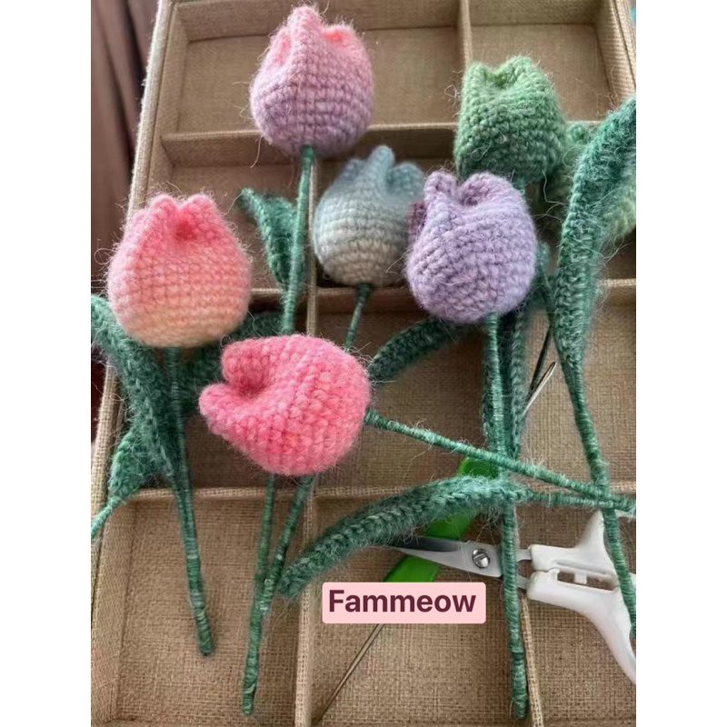 Len mohair  màu loang cầu vồng