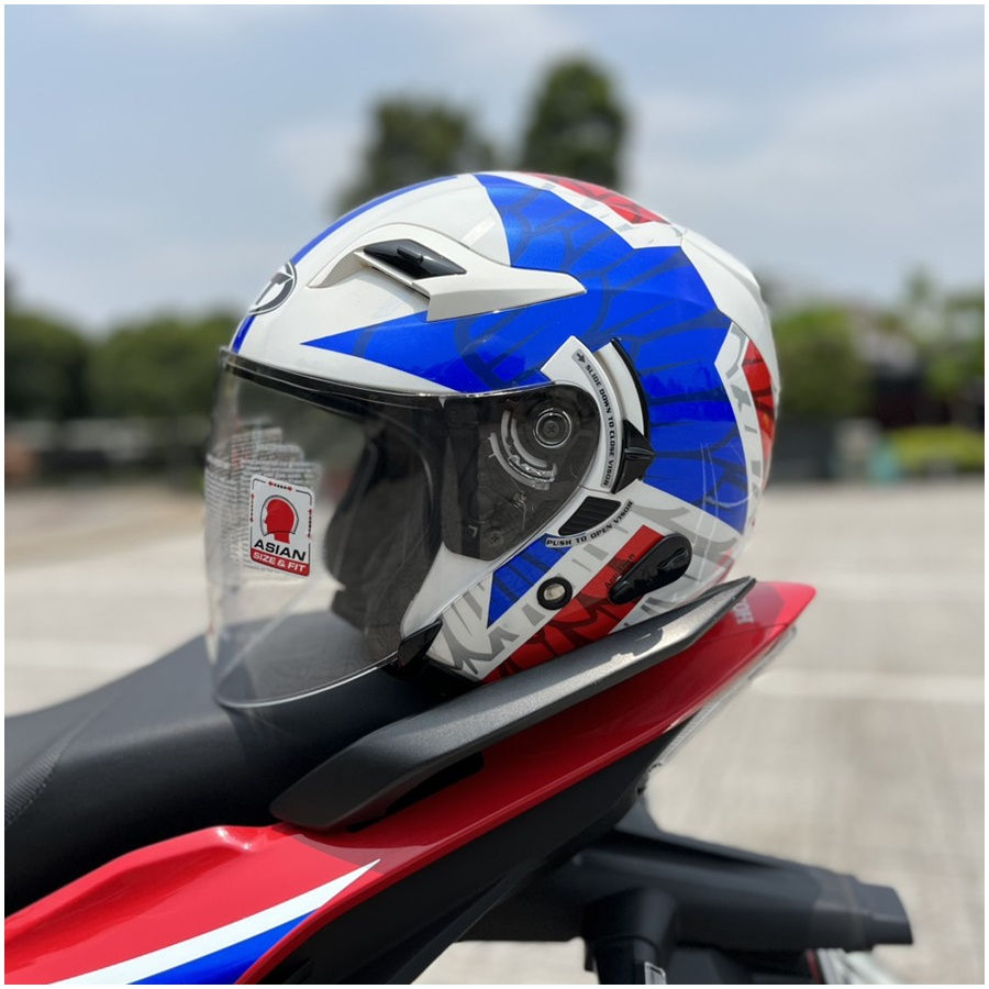 Mủ Bảo Hiểm KYT 3/4 2 Kính Venom Hàng chính Hãng