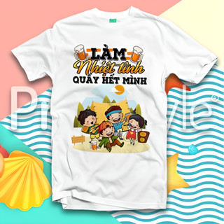 Áo thun đồng phục nhóm, áo phông nhóm công ty gia đình team biulding chất mát thoáng DP002