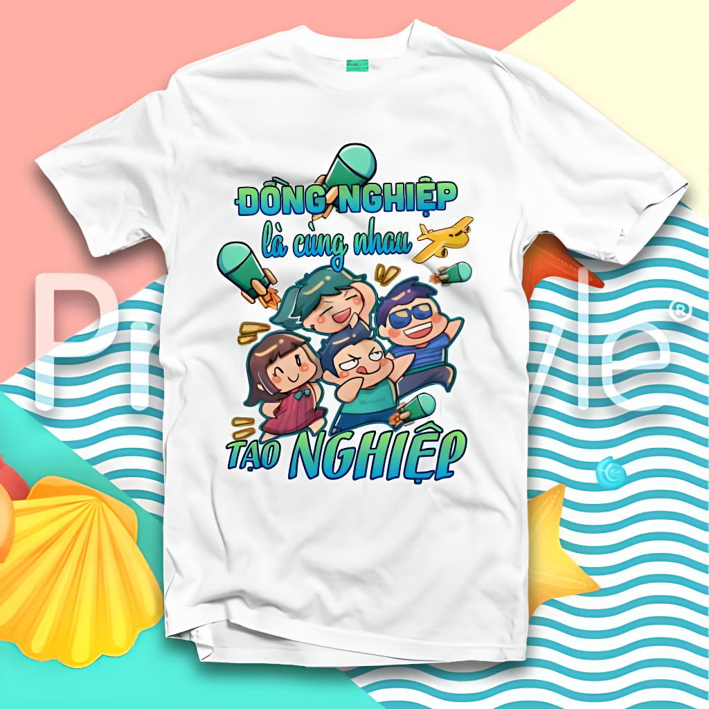 Áo thun đồng phục nhóm, áo phông nhóm công ty gia đình team biulding chất mát thoáng DP002