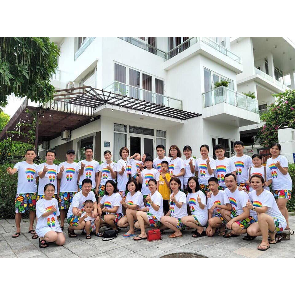 Áo thun đồng phục nhóm, áo phông nhóm công ty gia đình team biulding chất mát thoáng DP002