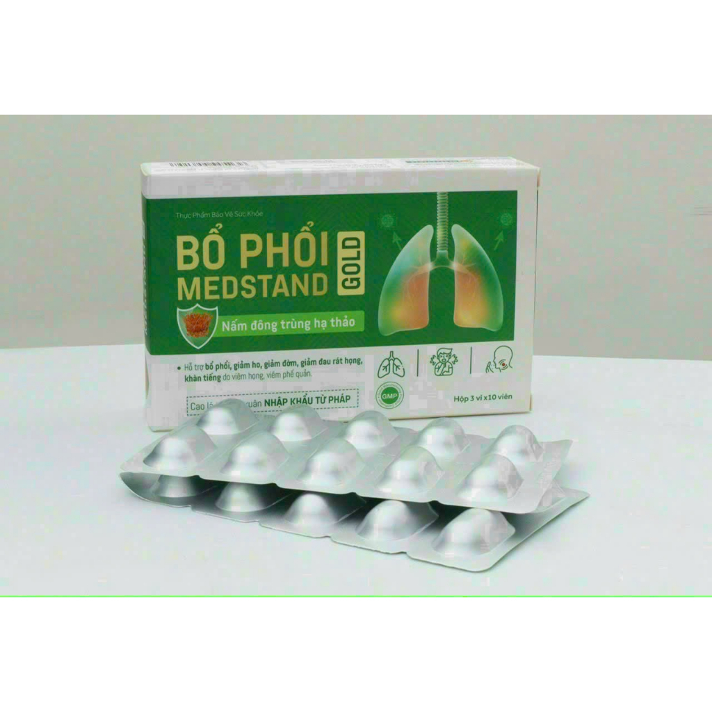 BỔ PHỔI MEDSTAND GOLD Hộp 30 viên