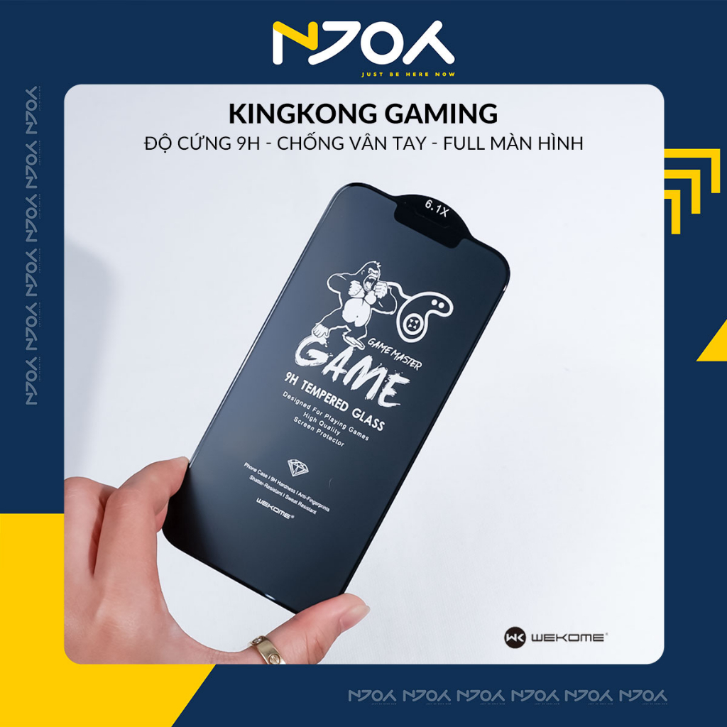 Kính Cường Lực Nhám Chống Vân Tay Cho Điện Thoại Cho iPhone 15 14 13 12 11 Pro Max X Xr Xsmax KingKong Game Njoyshop