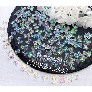 Set gấu thuỷ tinh trang trí móng