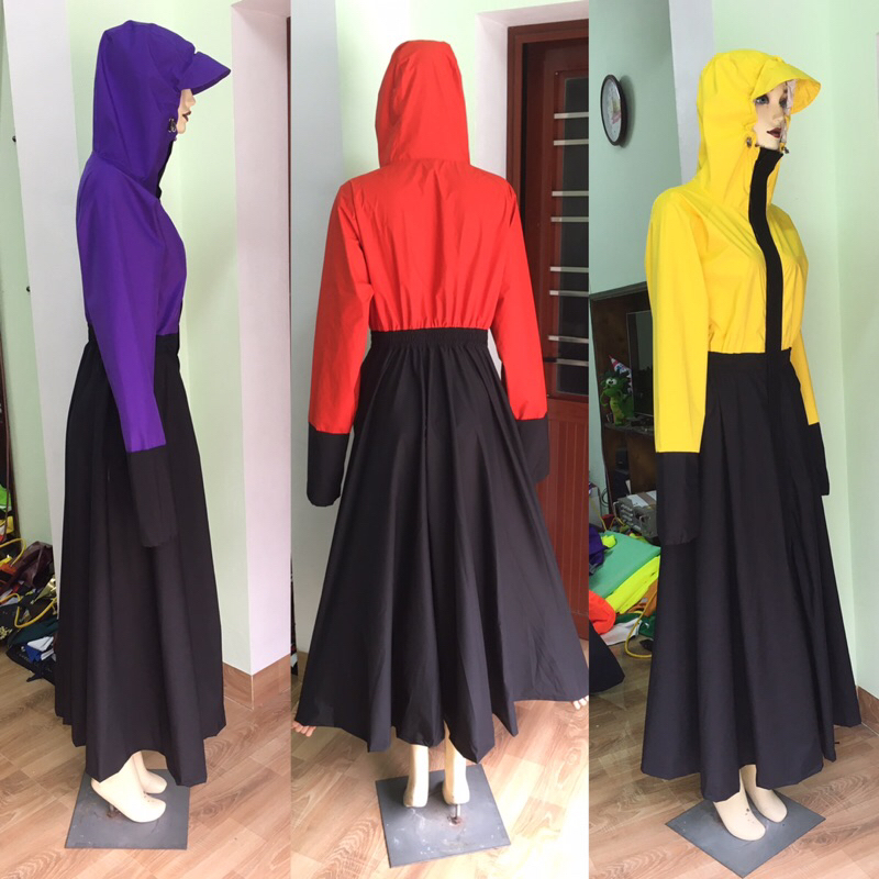 Măng tô mưa váy xoè cao cấp không xẻ sau Shop Rồng88🥇🌧