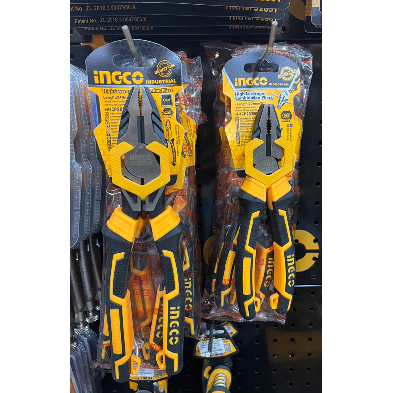 Kìm, Kềm răng 7", 8", 9.5" cao cấp thép Crv, đen bóng, Tiết kiệm 30% sức mạnh INGCO, Kìm Đầu bằng, Kềm điện