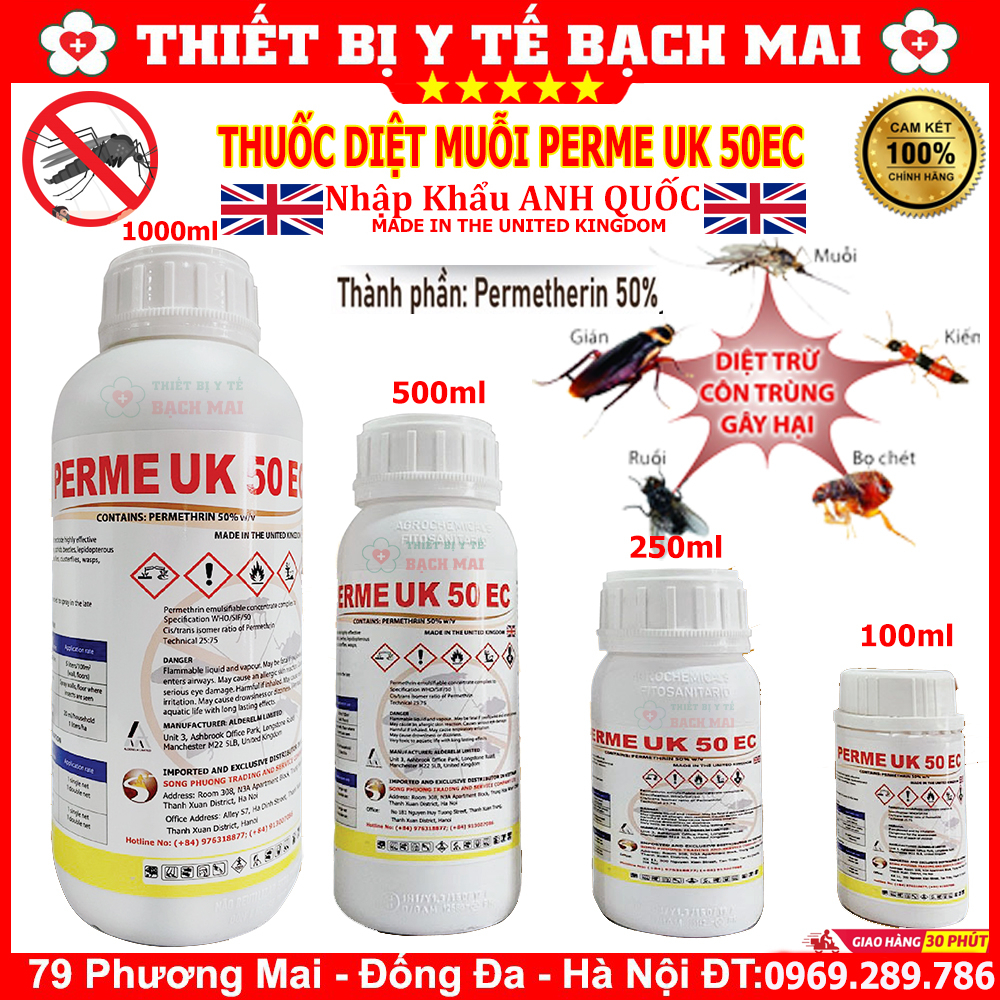 Thuốc Diệt Muỗi PERME UK 250ml Nhập Khẩu Anh Quốc