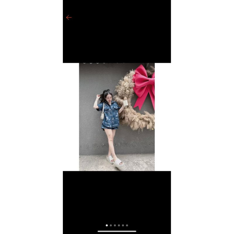 HV- SET BỘ MICKEY QUẦN ĐÙI JEAN:230K
