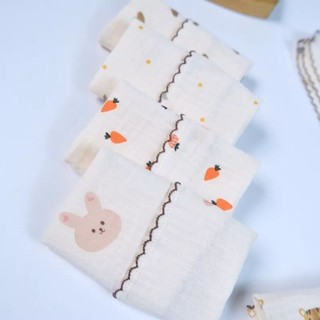 5 Chiếc Khăn Sữa , Khăn Xô Sợi Tre Cao Cấp 2 Lớp Muslin 30×30cm - Mẹ Mít