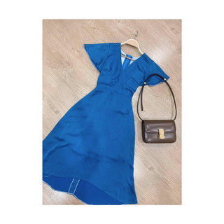 Thanh lý đầm lụa 2D size S Xanh dương