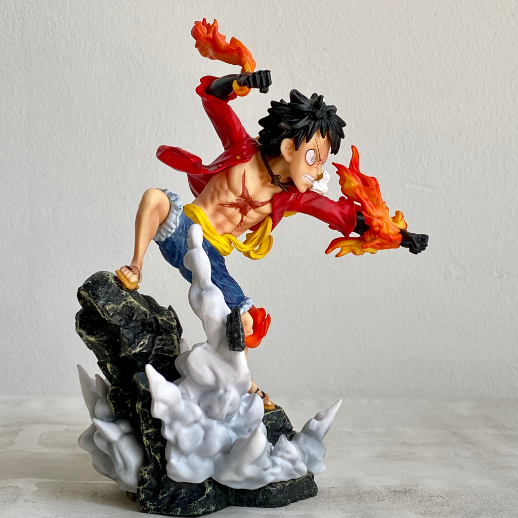 Mô hình Monkey D. Luffy G5 siêu đẹp tặng kèm 2 bộ tay - Luffy gear 2 haki - Mô hình luffy chibi - Luffy cao 17.5 cm