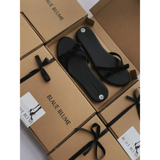 BlaueBlume🦋 - (Sẵn lẻ size) Dép lê nơ The Row bản dupe/Dép đi biển/Dép đế bệt