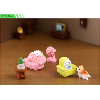 Mô hình mèo - ghế sofa