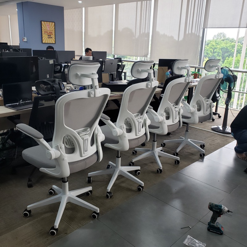 [Hỏa Tốc] Ghế công thái học văn phòng Xiaomi Manson Regal Xanh ghế văn phòng, học tập, làm việc, giảm đau cột sống.
