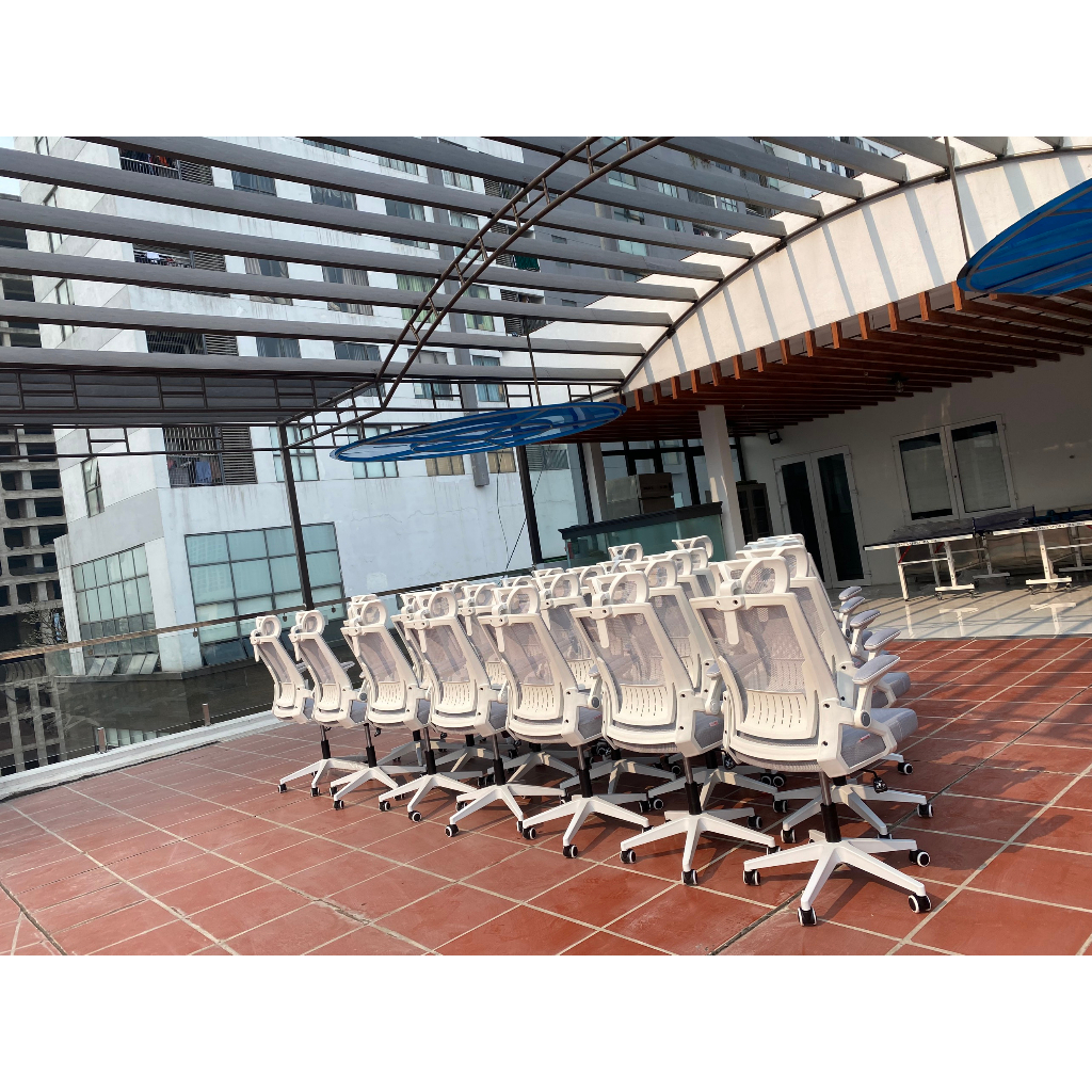 Ghế Xoay Văn Phòng Xiaomi Manson Ergonomic Trắng Thiết Kế Chuẩn Công Thái Học, Ghế Văn Phòng Tay Gập Cao Cấp.