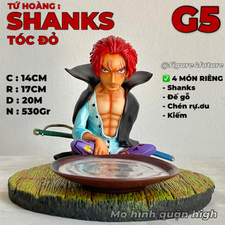 Mô hình tứ hoàng Shanks tóc đỏ G5 cực chi tiết - Mô hình Shanks cao 14cm - one piece figure g5 - Shanks