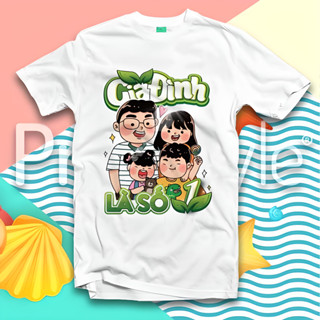 Áo thun gia đình là số 1 đồng phục áo đôi 3/4/5 người thun cotton mềm mịn thoáng mát DP003