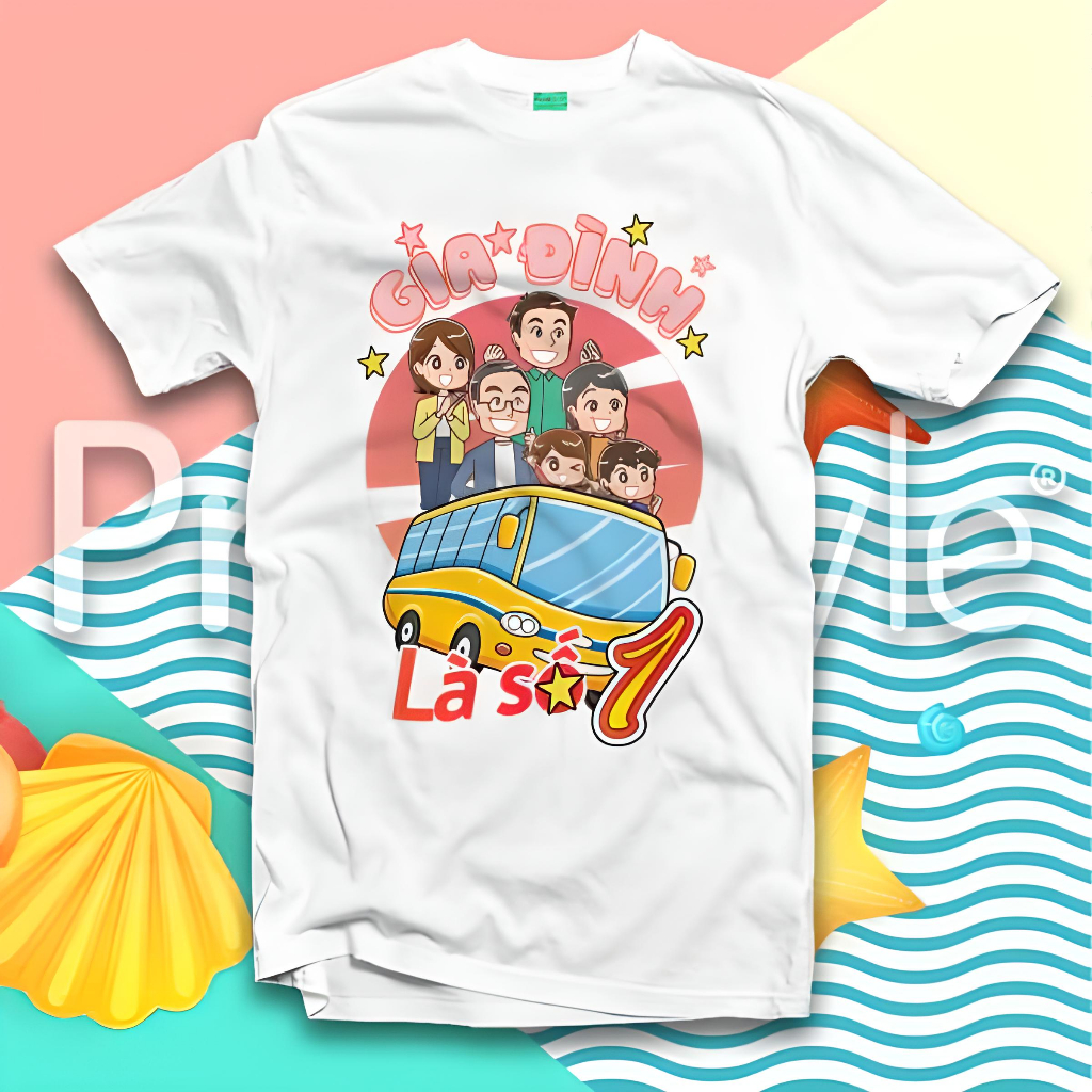 Áo thun gia đình là số 1 đồng phục áo đôi 3/4/5 người thun cotton mềm mịn thoáng mát DP003