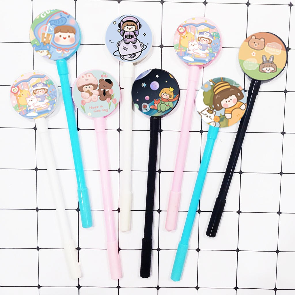 bút tròn roro jump BTI19 Bút lúc lắc cute dễ thương hoạt hình idol thần tượng